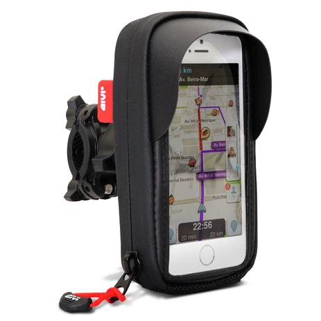 Suporte Celular Givi S955BBR 5” Smartphone GPS Moto Universal Bike Scooter Quadriciclo + Capa Chuva Menor preço em Suporte Celular Givi S955BBR 5” Smartphone GPS Moto Universal Bike Scooter Quadriciclo + Capa Chuva