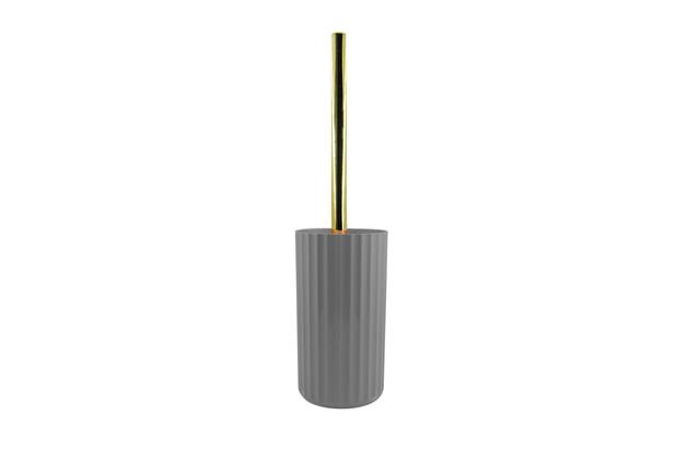 Suporte Com Escova Sanitária Groove Banheiro Chumbo Ou - Martiplast Menor preço em Suporte Com Escova Sanitária Groove Banheiro Chumbo Ou - Martiplast
