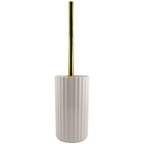Suporte Com Escova Sanitária Groove Vaso Privada Banheiro Ou Bege Fechado Menor preço em Suporte Com Escova Sanitária Groove Vaso Privada Banheiro Ou Bege Fechado