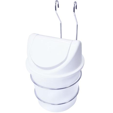 Suporte De Aço Com Lixeira Plástica 3,5L Fixação Barra Pia - Nacional Menor preço em Suporte De Aço Com Lixeira Plástica 3,5L Fixação Barra Pia - Nacional