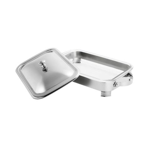 Suporte de Aço Inox com Refratário e Tampa Manhattan 34cmx21cm Rojemac Menor preço em Suporte de Aço Inox com Refratário e Tampa Manhattan 34cmx21cm Rojemac