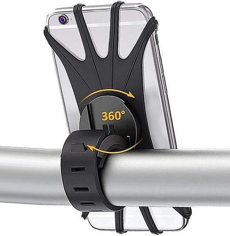 Suporte De Celular 360º De Silicone P/ Bicicleta Moto Bike - MEX Menor preço em Suporte De Celular 360º De Silicone P/ Bicicleta Moto Bike - MEX