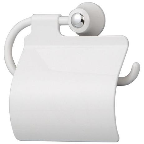 Suporte de papel higiênico - Bello Bagno Branco botão cromado. - Soltecn é boa?