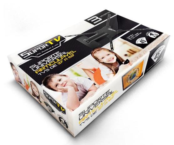 Suporte de Parede Articulado p/TV LCD/LED/3D até 63”- Universal SUPORTV Menor preço em Suporte de Parede Articulado p/TV LCD/LED/3D até 63”- Universal SUPORTV