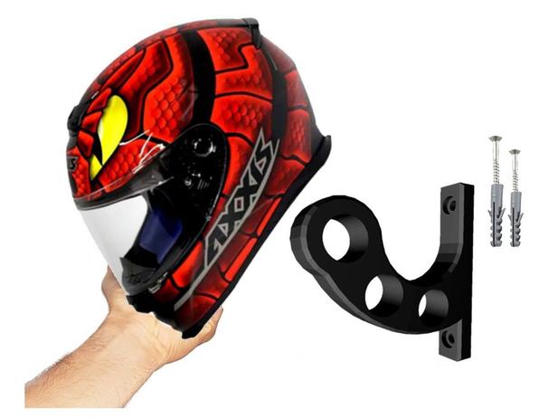 Suporte de Parede para Pendurar Capacete e Acessórios - 3D JÁ Menor preço em Suporte de Parede para Pendurar Capacete e Acessórios - 3D JÁ