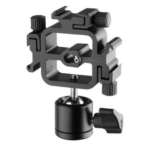 Suporte de tripe para 3 Flashes Speedlite Sombrinha Com Ballhead - Greika Menor preço em Suporte de tripe para 3 Flashes Speedlite Sombrinha Com Ballhead - Greika
