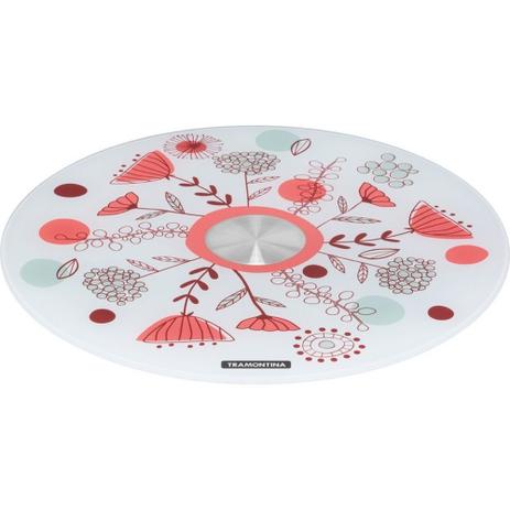 Suporte de Vidro para Bolo 30 cm Florido - Tramontina Menor preço em Suporte de Vidro para Bolo 30 cm Florido - Tramontina