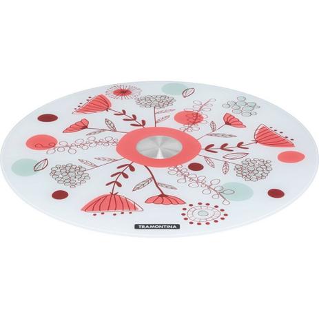 Suporte de Vidro para Bolo 40 cm Florido - Tramontina Menor preço em Suporte de Vidro para Bolo 40 cm Florido - Tramontina
