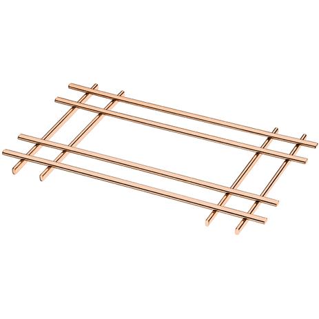 Suporte Descanso Aparador De Travessa Panela Pra Mesa Em Aço Rosè Gold - Future Menor preço em Suporte Descanso Aparador De Travessa Panela Pra Mesa Em Aço Rosè Gold - Future