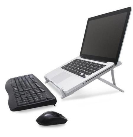Suporte Ergonômico Dobrável REGULÁVEL para Notebook Reliza - Branco - RLZ Menor preço em Suporte Ergonômico Dobrável REGULÁVEL para Notebook Reliza - Branco - RLZ