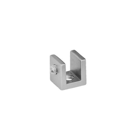 Suporte fenda quadrado 10mm cinza - Base Menor preço em Suporte fenda quadrado 10mm cinza - Base