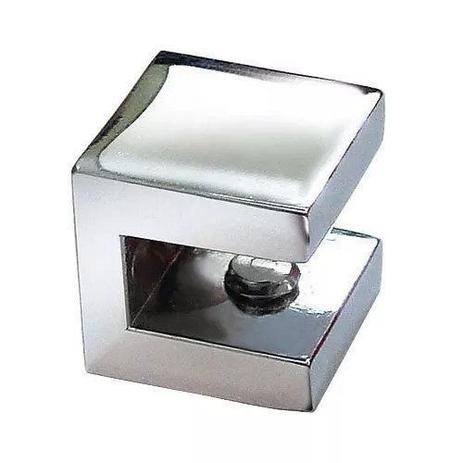 Suporte fenda quadrado para prateleira vidro 10mm - 100 unidades - Ags Menor preço em Suporte fenda quadrado para prateleira vidro 10mm - 100 unidades - Ags