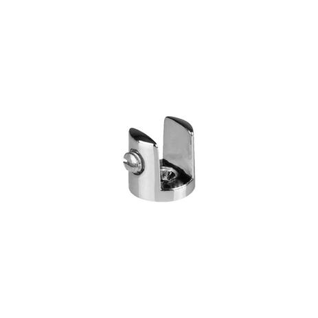 Suporte fenda redondo 12mm cromado - Base Menor preço em Suporte fenda redondo 12mm cromado - Base