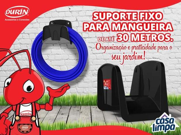 Suporte fixo para mangueira de até 30 metros - Durin - Durín Menor preço em Suporte fixo para mangueira de até 30 metros - Durin - Durín