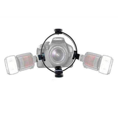 Suporte Flash Duplo Circular O-ring com 2 suportes de sapata - Oem Menor preço em Suporte Flash Duplo Circular O-ring com 2 suportes de sapata - Oem