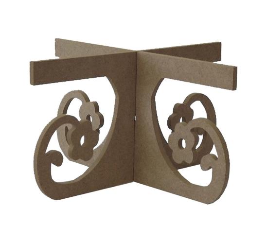 Suporte Floral para Cestas de Balas e Doces e Boleiras - MDF - Palácio da arte Menor preço em Suporte Floral para Cestas de Balas e Doces e Boleiras - MDF - Palácio da arte