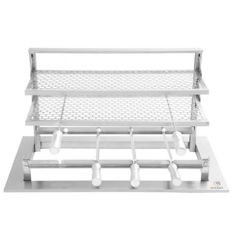 Suporte Fundo para Braseiro Cooktop Aço Inox 430 M - Makeer Menor preço em Suporte Fundo para Braseiro Cooktop Aço Inox 430 M - Makeer