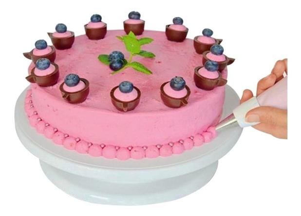 Suporte Giratório p/ Confeitar Bailarina Bolos e Tortas Casa - Universal Vendas Menor preço em Suporte Giratório p/ Confeitar Bailarina Bolos e Tortas Casa - Universal Vendas