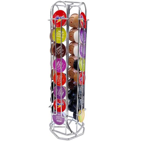 Suporte Giratório Porta 32 Cápsulas Café Dolce Gusto Torre - Zanline Menor preço em Suporte Giratório Porta 32 Cápsulas Café Dolce Gusto Torre - Zanline