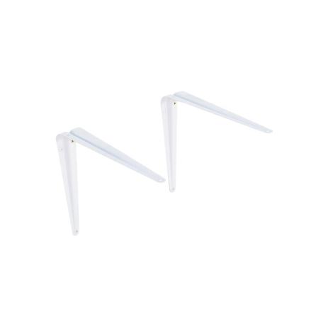Suporte ”L” em Aço para Prateleira 35x30cm Branco - Multivisão Menor preço em Suporte ”L” em Aço para Prateleira 35x30cm Branco - Multivisão