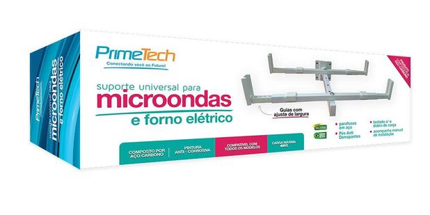suporte microondas e forno eletrico universal Prime Tech br - Primetech Menor preço em suporte microondas e forno eletrico universal Prime Tech br - Primetech