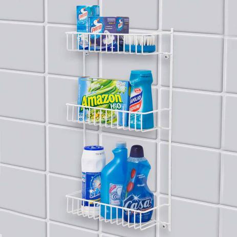 Suporte Multiuso para Banheiro e Lavanderia, Triplo, Branco, Aramado - Carisma Menor preço em Suporte Multiuso para Banheiro e Lavanderia, Triplo, Branco, Aramado - Carisma