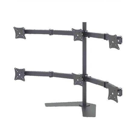 Suporte Multivisão MT6ERGO triarticulado com inclinação para 6 monitores - Multivisao Menor preço em Suporte Multivisão MT6ERGO triarticulado com inclinação para 6 monitores - Multivisao