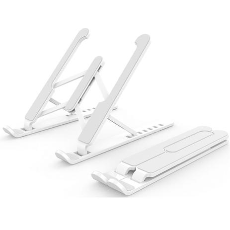 Suporte Notebook Ergonômico Base Dobrável Ajustável - Branco - Brindes Suzano é boa?