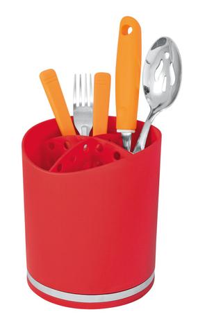 Suporte P/ Utensilios E Talheres Vermelho - Future utilidades Menor preço em Suporte P/ Utensilios E Talheres Vermelho - Future utilidades