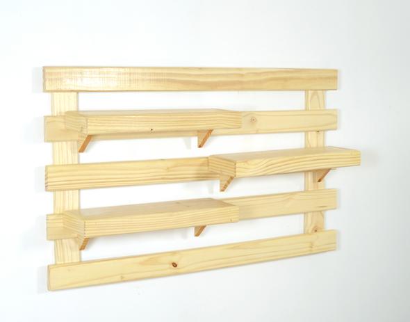 Suporte pallet e treliça para Jardim Vertical ou Horta Vertical suspensa com 3 prateleiras - Hortanavertical Menor preço em Suporte pallet e treliça para Jardim Vertical ou Horta Vertical suspensa com 3 prateleiras - Hortanavertical