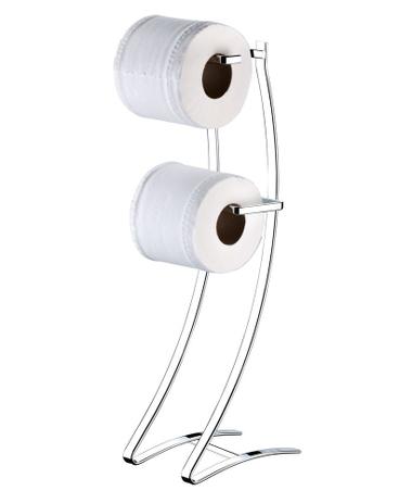 Suporte Papel Higiênico Duplo de Chão Aço Cromado - 1030 - Future Menor preço em Suporte Papel Higiênico Duplo de Chão Aço Cromado - 1030 - Future