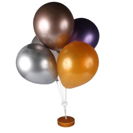 Suporte para Balões em Fibra Dourado com Base Led - Aluá festas Menor preço em Suporte para Balões em Fibra Dourado com Base Led - Aluá festas