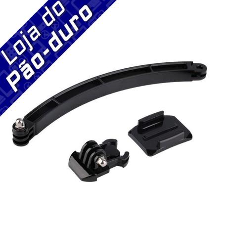 Suporte para capacete frontal braço extensor haste para gopro - arm curved adhesive - lpgad32 - Domefloat Menor preço em Suporte para capacete frontal braço extensor haste para gopro - arm curved adhesive - lpgad32 - Domefloat