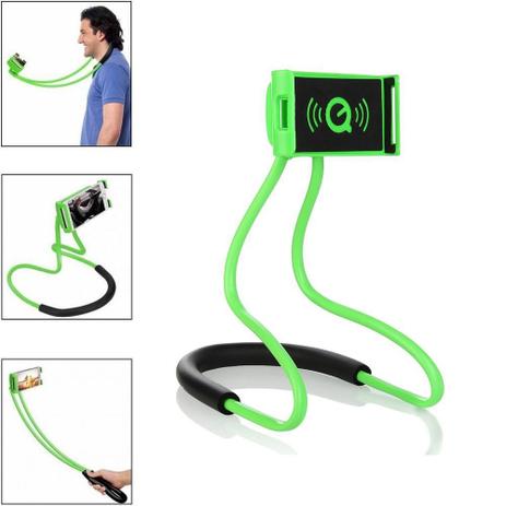 Menor preço em Suporte Para Celular Articulado Pescoço Verde CBRN06489 - Commerce brasil