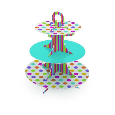 Suporte Para Doces 3A Colors Decoração Festas - Cromus Menor preço em Suporte Para Doces 3A Colors Decoração Festas - Cromus