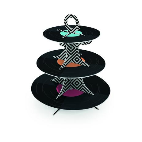 Suporte Para Doces 3A Disco Keep Calm Decoração Festas - Cromus Menor preço em Suporte Para Doces 3A Disco Keep Calm Decoração Festas - Cromus
