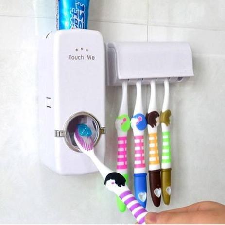 Suporte Para Escova Dispenser De Pasta De Dente Automatico Cor Branca (888210) - Mc Menor preço em Suporte Para Escova Dispenser De Pasta De Dente Automatico Cor Branca (888210) - Mc