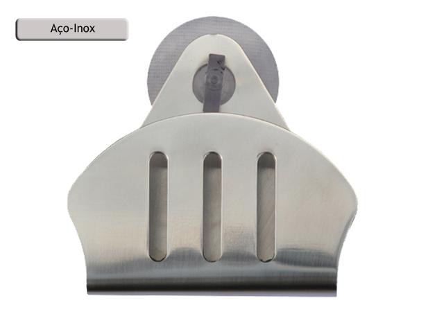 Suporte para esponja bucha de lavar louça - inox - shell - Michel ferrari Menor preço em Suporte para esponja bucha de lavar louça - inox - shell - Michel ferrari