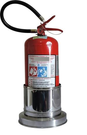 Suporte para extintores de chão Inox tipo Cartola - Fire Menor preço em Suporte para extintores de chão Inox tipo Cartola - Fire