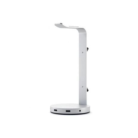 Suporte Para Fone De Ouvido Satechi St-Uchshs Com Usb Jack 3.5 Mm - Silver Menor preço em Suporte Para Fone De Ouvido Satechi St-Uchshs Com Usb Jack 3.5 Mm - Silver