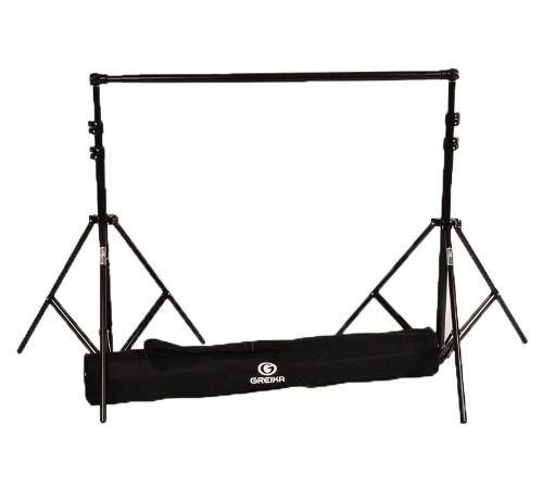Suporte para Fundo Infinito Fotográfico Móvel - Tripés + Barra - Greika Menor preço em Suporte para Fundo Infinito Fotográfico Móvel - Tripés + Barra - Greika