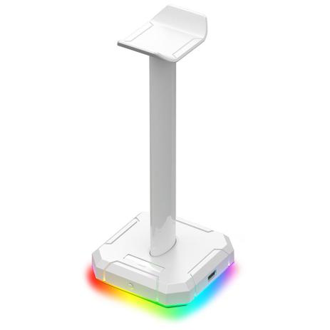 Suporte para Headset Redragon Scepter PRO RGB Lunar Branco - HA300-W Menor preço em Suporte para Headset Redragon Scepter PRO RGB Lunar Branco - HA300-W