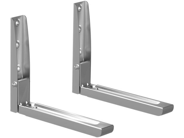 Suporte para Micro-ondas de Parede Prata ELG - MW03SL Menor preço em Suporte para Micro-ondas de Parede Prata ELG - MW03SL