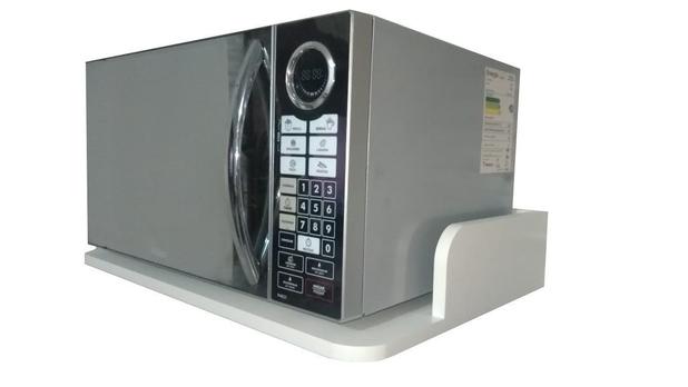 Suporte para Microondas / impressora Mdf Com cantos arredondados - Virtude móveis Menor preço em Suporte para Microondas / impressora Mdf Com cantos arredondados - Virtude móveis