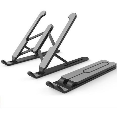 Suporte Para Notebook Ergonômico Regulável Dobrável - Preto X - Prospecta Deals Menor preço em Suporte Para Notebook Ergonômico Regulável Dobrável - Preto X - Prospecta Deals
