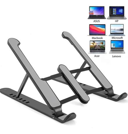 Suporte Para Notebook Regulavel Ergonômico Dobrável E Prático Menor preço em Suporte Para Notebook Regulavel Ergonômico Dobrável E Prático