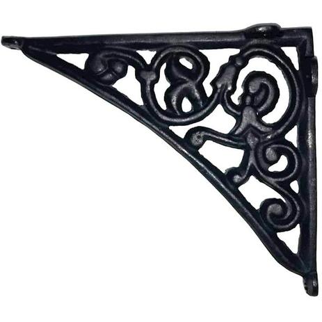 Suporte para prateleira em ferro fundido 27,5X22,5CM - ARTEINOXX - Kit com 2 unidades - Fundicao santa barbara Menor preço em Suporte para prateleira em ferro fundido 27,5X22,5CM - ARTEINOXX - Kit com 2 unidades - Fundicao santa barbara