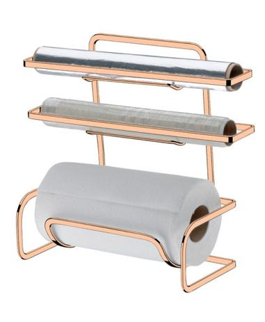 Suporte para Rolos Papel Toalha/Alumínio/PVC  Rose Gold Future é boa?