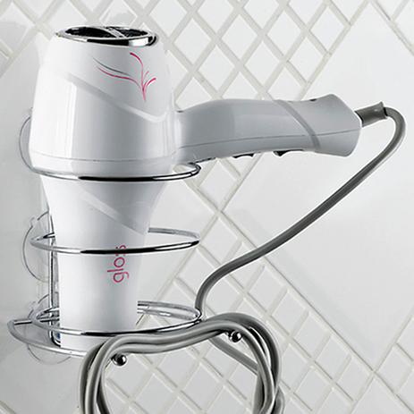 Suporte para Secador de Cabelo com Ventosa para Parede - Arthi Menor preço em Suporte para Secador de Cabelo com Ventosa para Parede - Arthi