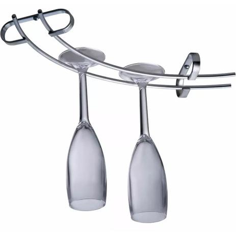Suporte Para Taças Curvo Organizador Armário Aço Cromado - Zanline Menor preço em Suporte Para Taças Curvo Organizador Armário Aço Cromado - Zanline